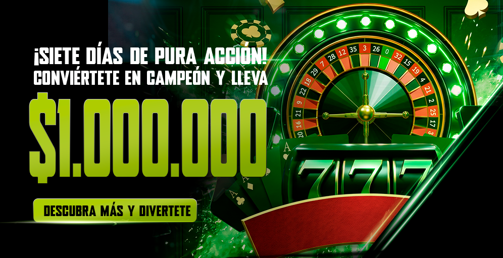 ¡7 Días Casino en Vivo: compite por $1.000.000 en saldo real! ¡7 Días Casino en Vivo: compite por $1.000.000 en saldo real!